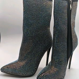 Simmi London rhinestone stiletto boots size 5